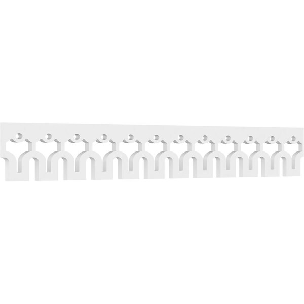 Ekena Millwork Hessel Architectural Grade PVC Running Trim, 6"H x 5/8"P x 48"L RUNP06X0625X48HSL - main